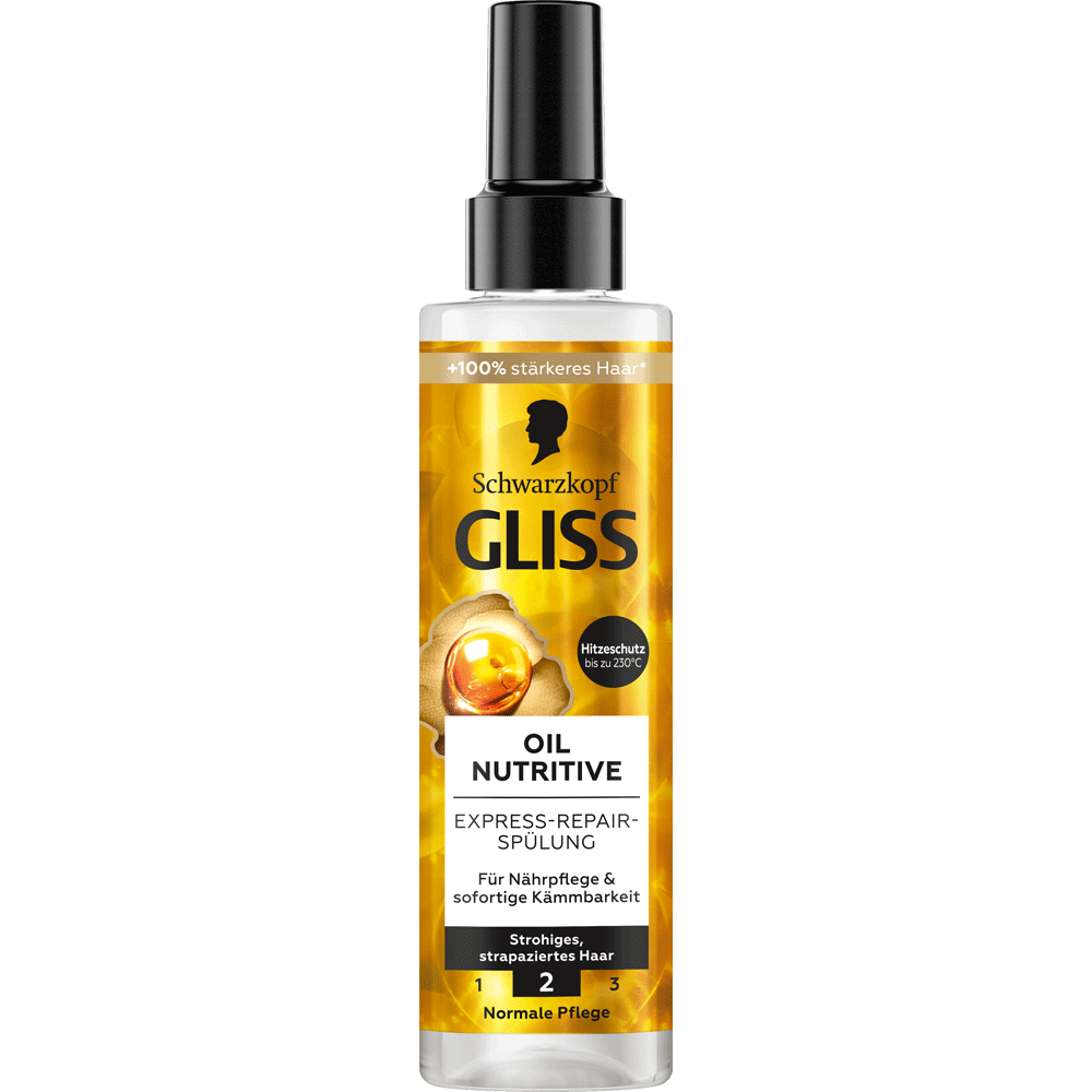 Bild: Schwarzkopf GLISS Oil Nutritive Express-Reapir-Spülung 