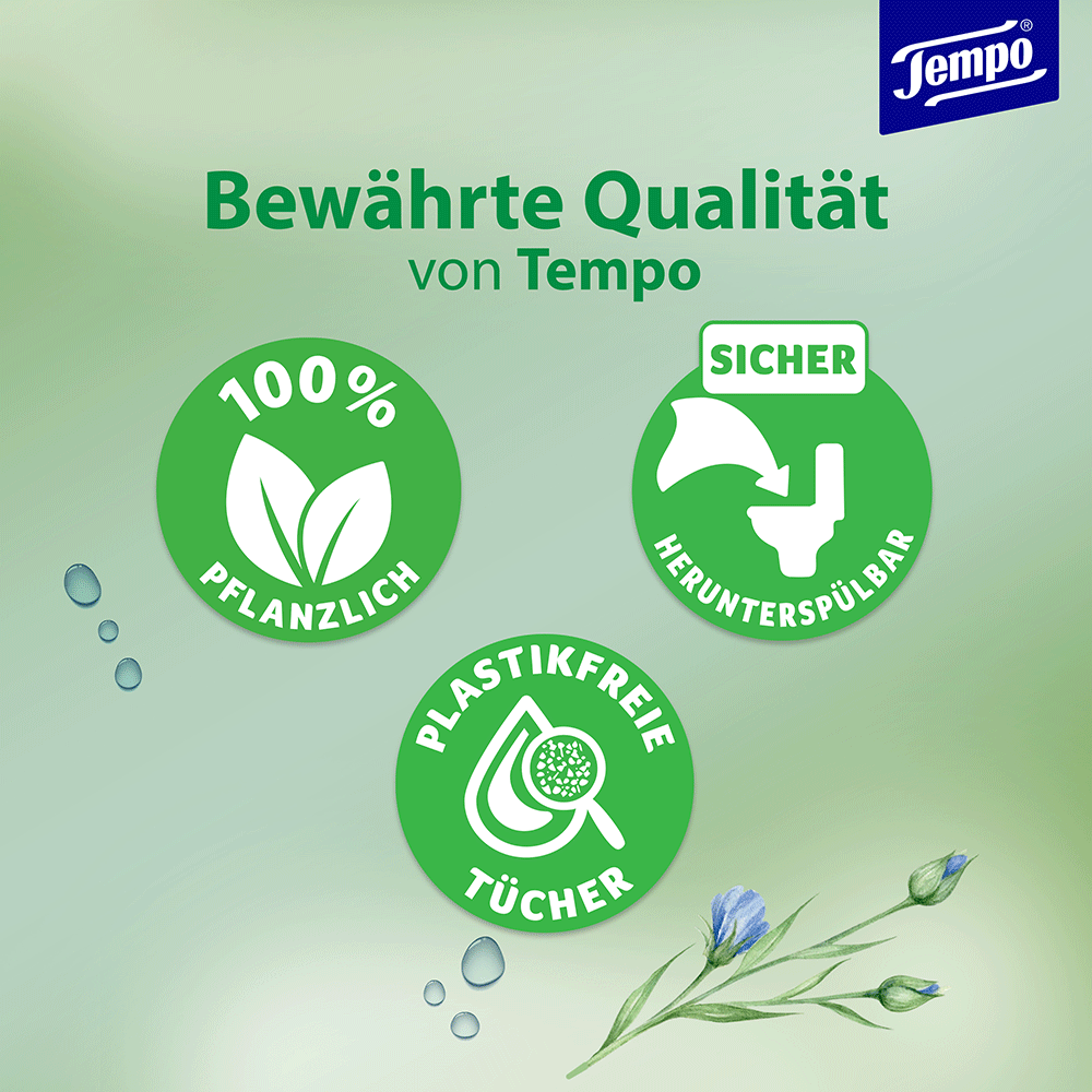 Bild: Tempo Feuchtes Toilettenpapier Natural Skin Balance 