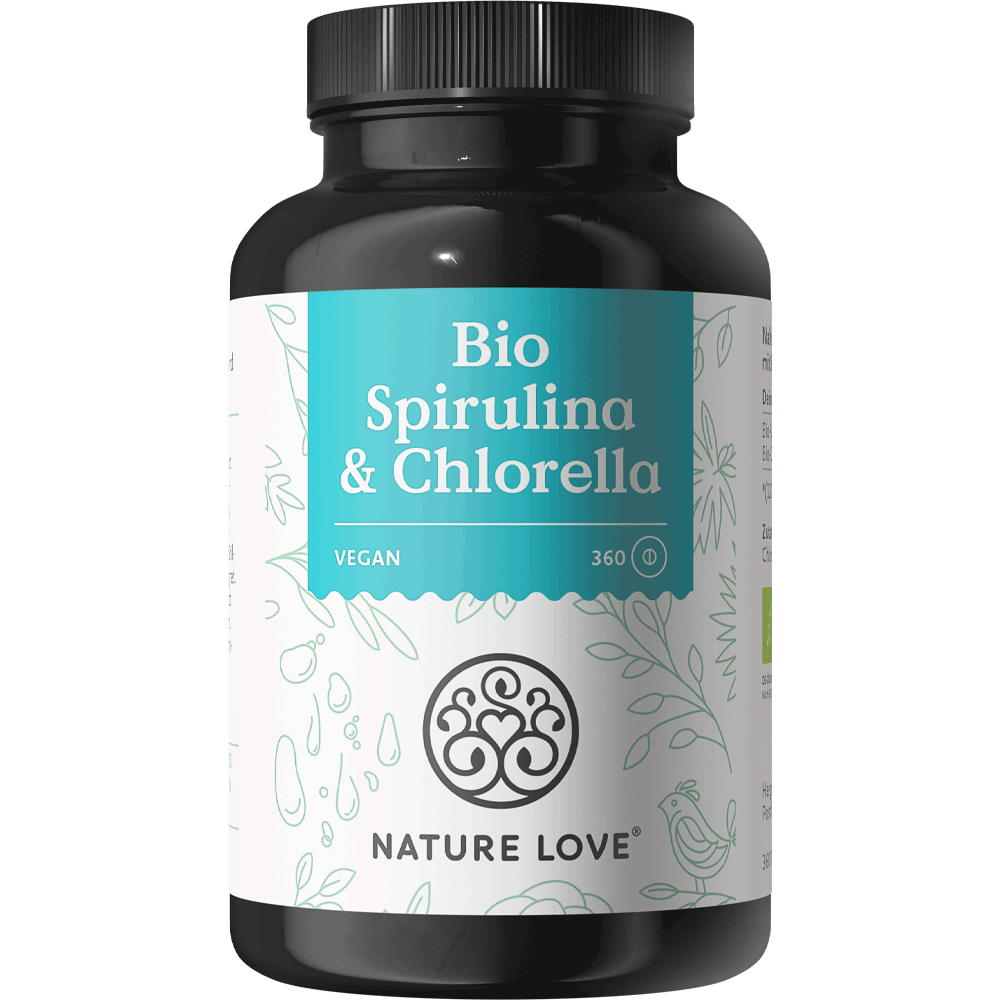 Bild: NATURE LOVE Bio Spirulina & Chlorella 