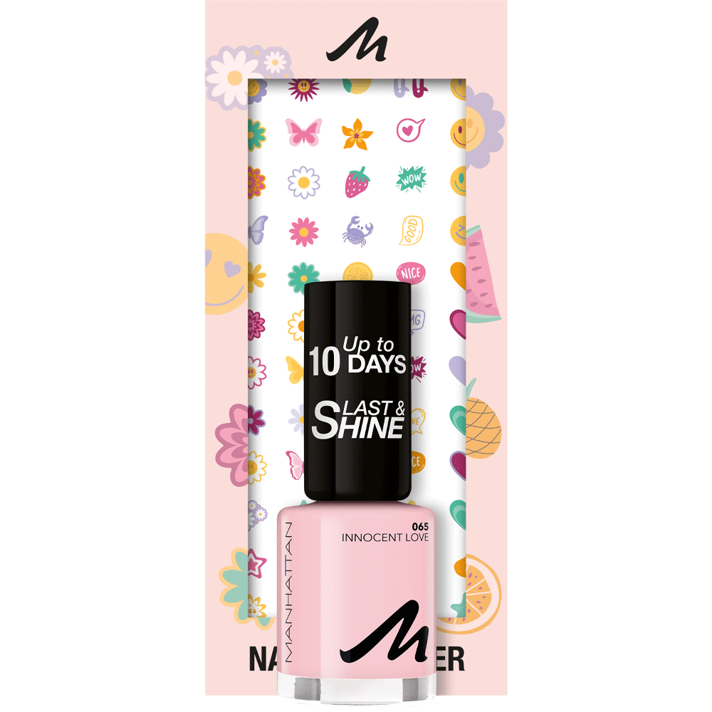 Bild: MANHATTAN Geschenkset Last & Shine Nagellack + Nagelsticker Innocent Love