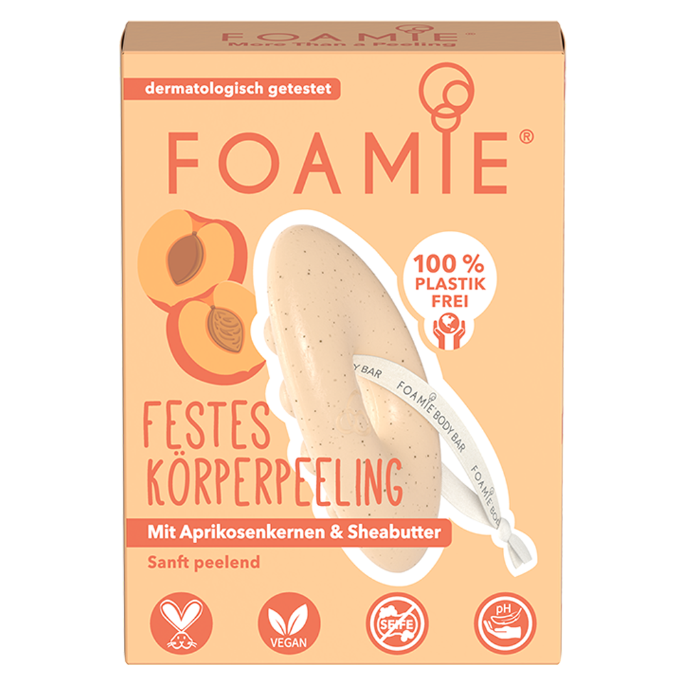 Bild: FOAMIE festes Duschpeeling, Aprikose 