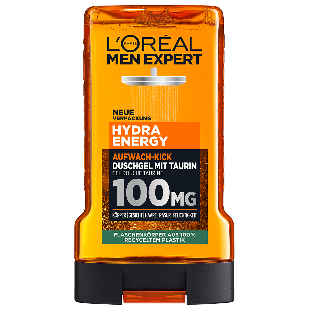 Bild: L'ORÉAL PARIS MEN EXPERT Hydra Energy Energy Bag Kulturbeutel mit Gesichtscreme & Duschgel 