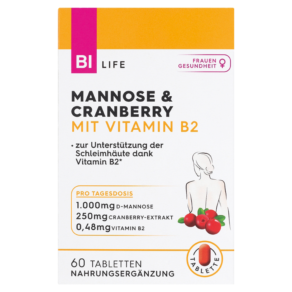 Bild: BI LIFE Mannose & Cranberry 