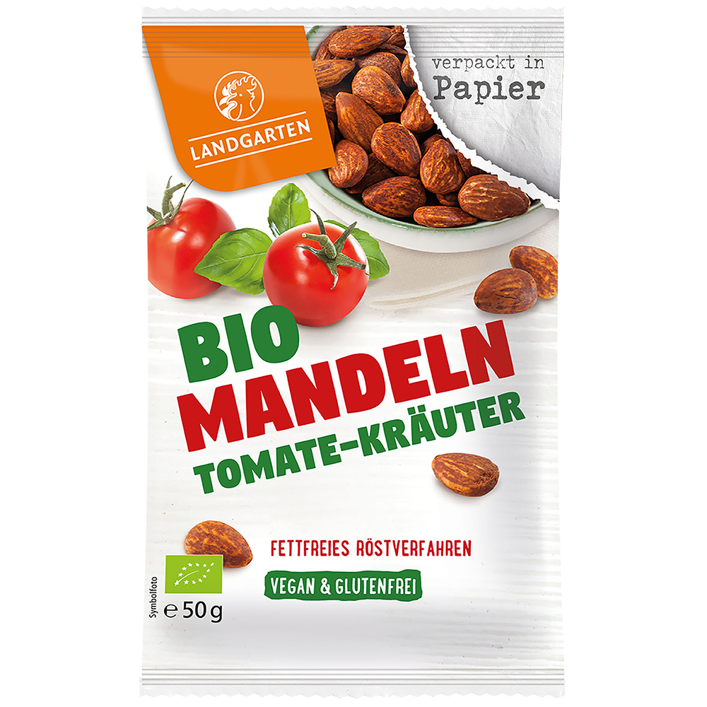 Bild: Landgarten Bio Mandeln Tomate-Kräuter 