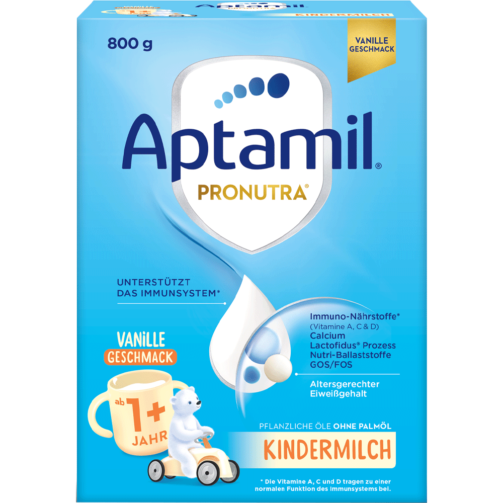 Bild: Aptamil Kindermilch 1+ mit Vanillegeschmack 