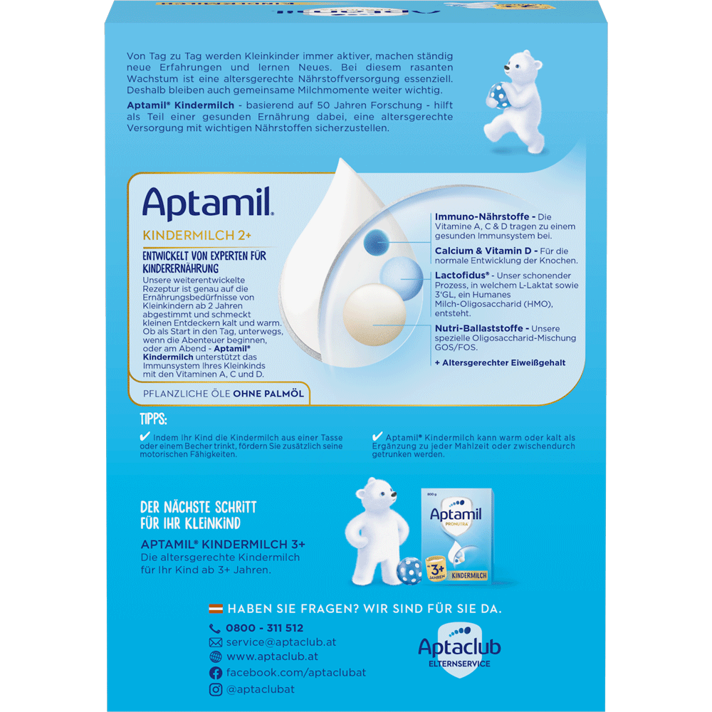 Bild: Aptamil Pronutra 2+, Kindermilch 