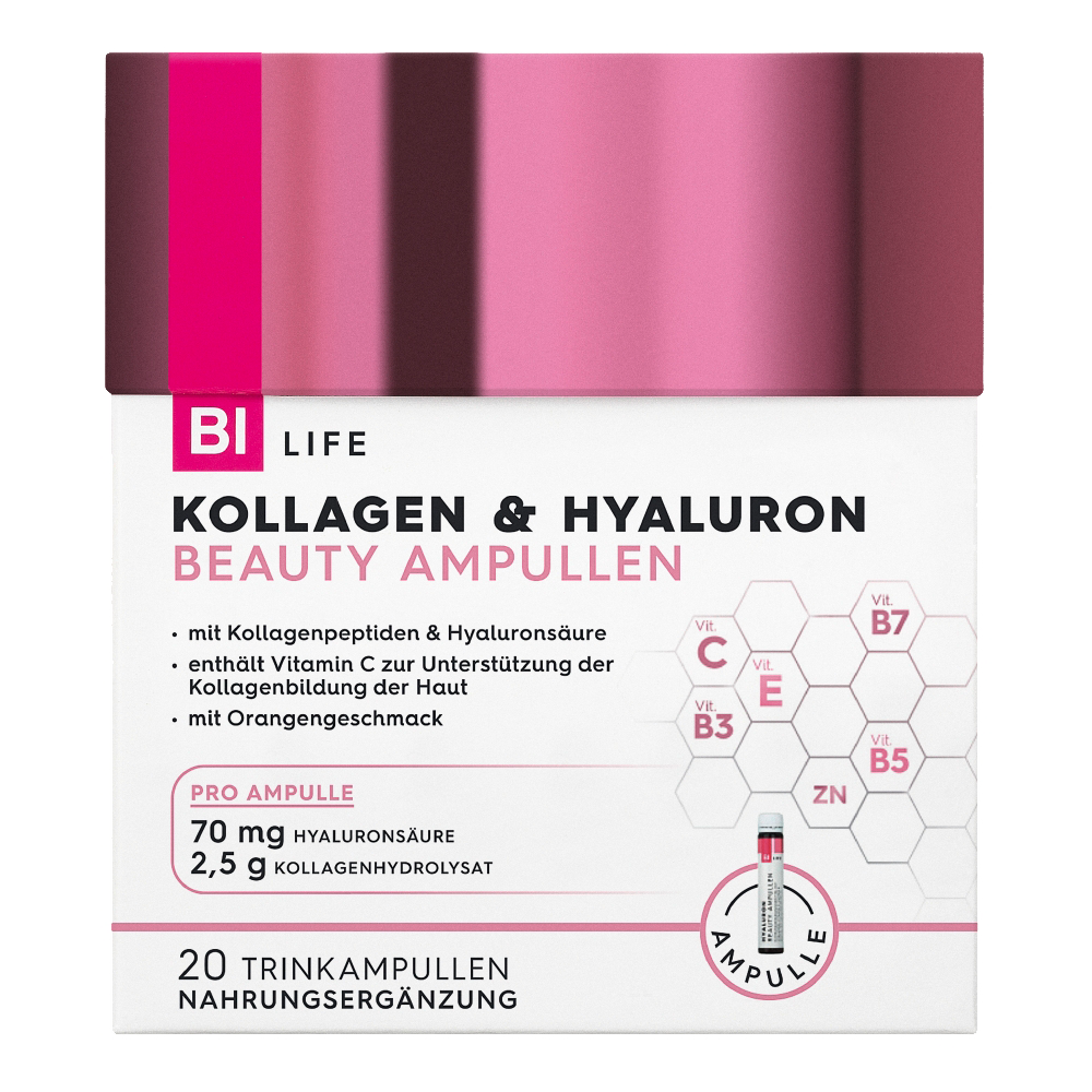 Bild: BI LIFE Kollagen & Hyaluron Trinkampullen 