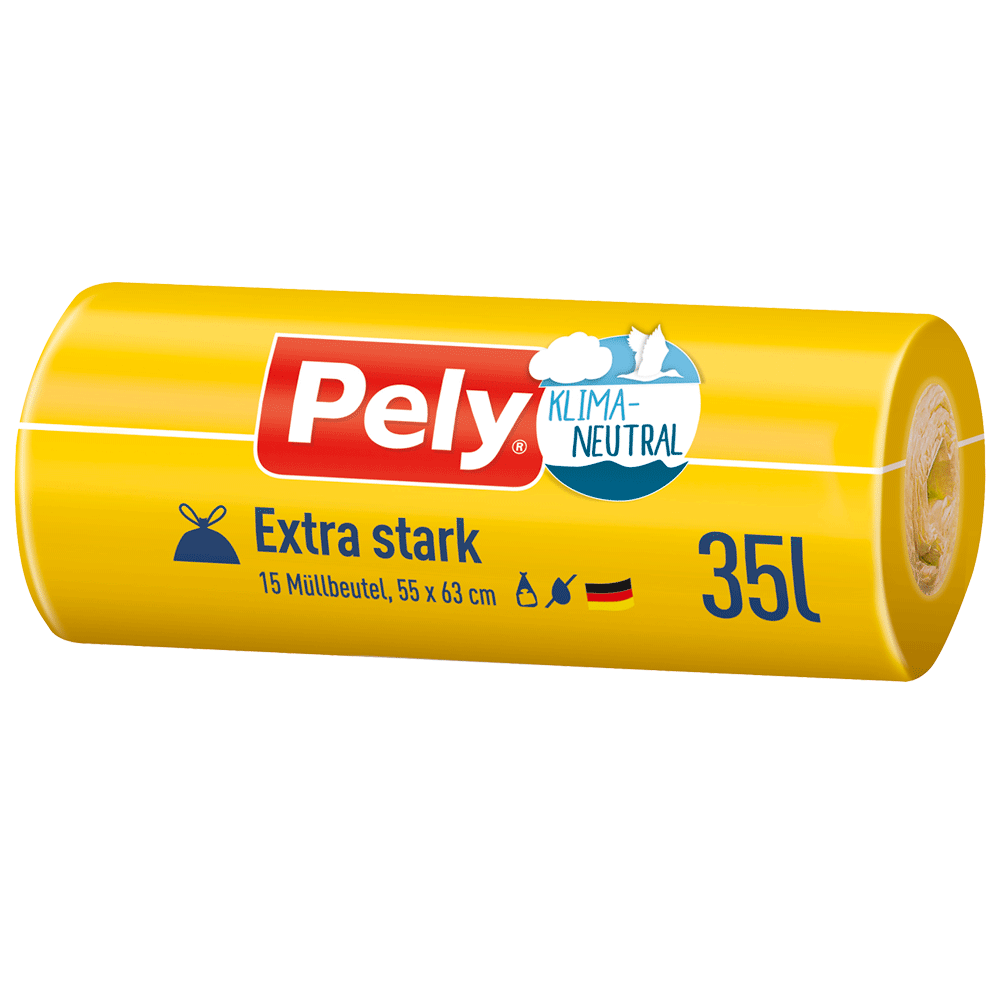 Bild: Pely Müllbeutel klimaneutral extra stark 35l 