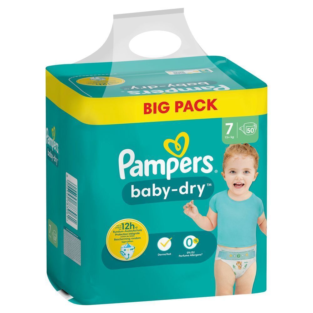 Bild: Pampers Baby-Dry Größe 7, BIG PACK 