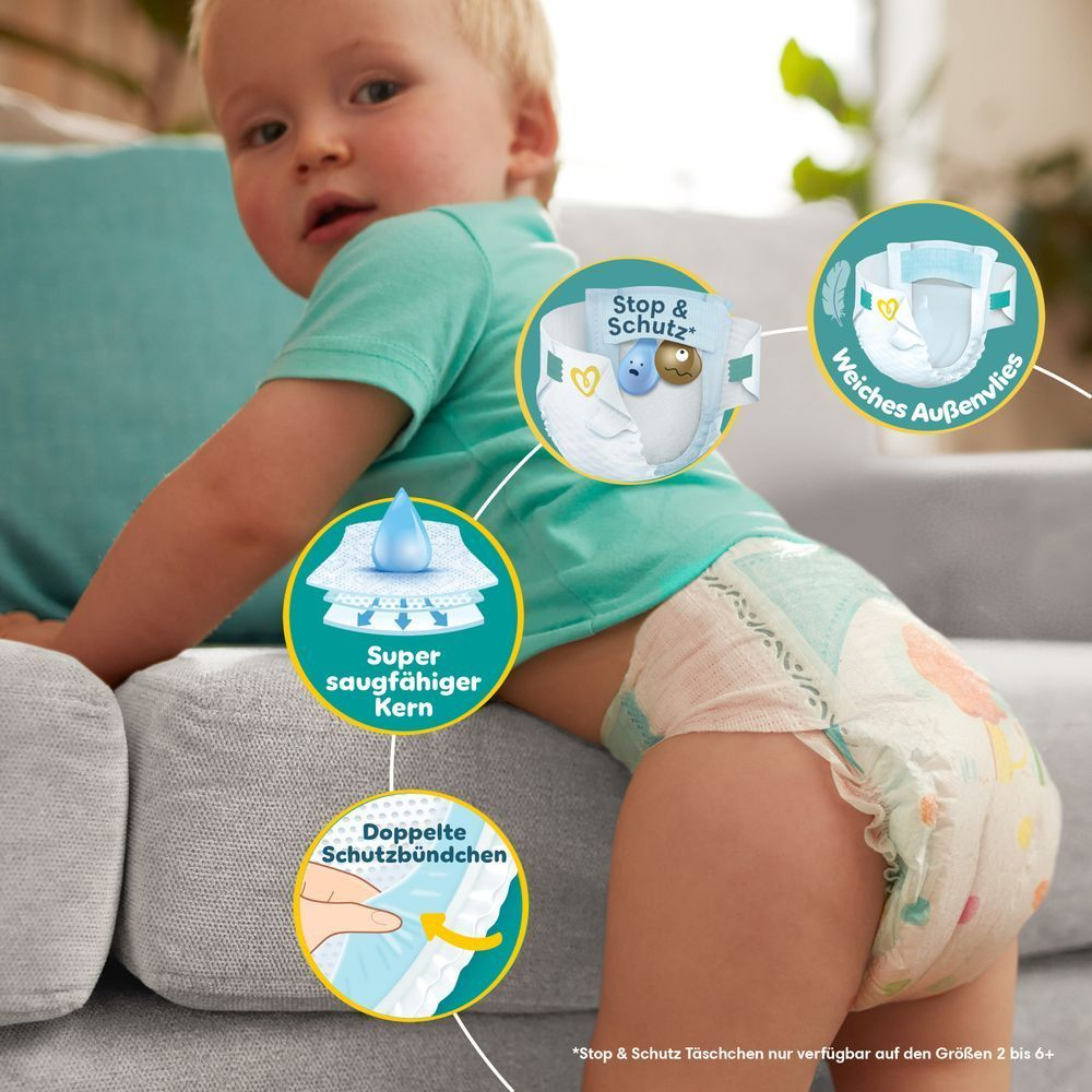 Bild: Pampers Baby-Dry Größe 4, 9kg - 14kg 