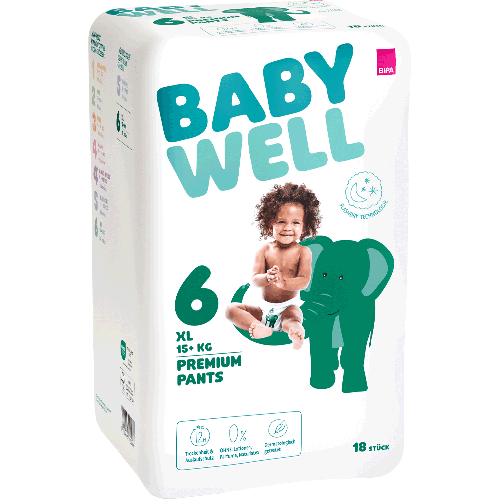 Bild: BABYWELL Premium Pants Größe 6, 15+ kg 