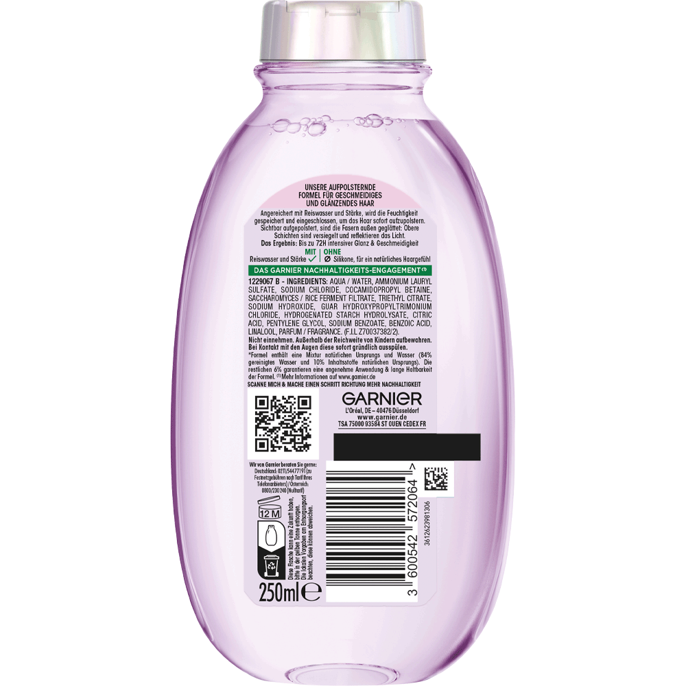 Bild: GARNIER Wahre Schätze Reiswasser Ritual Shampoo 