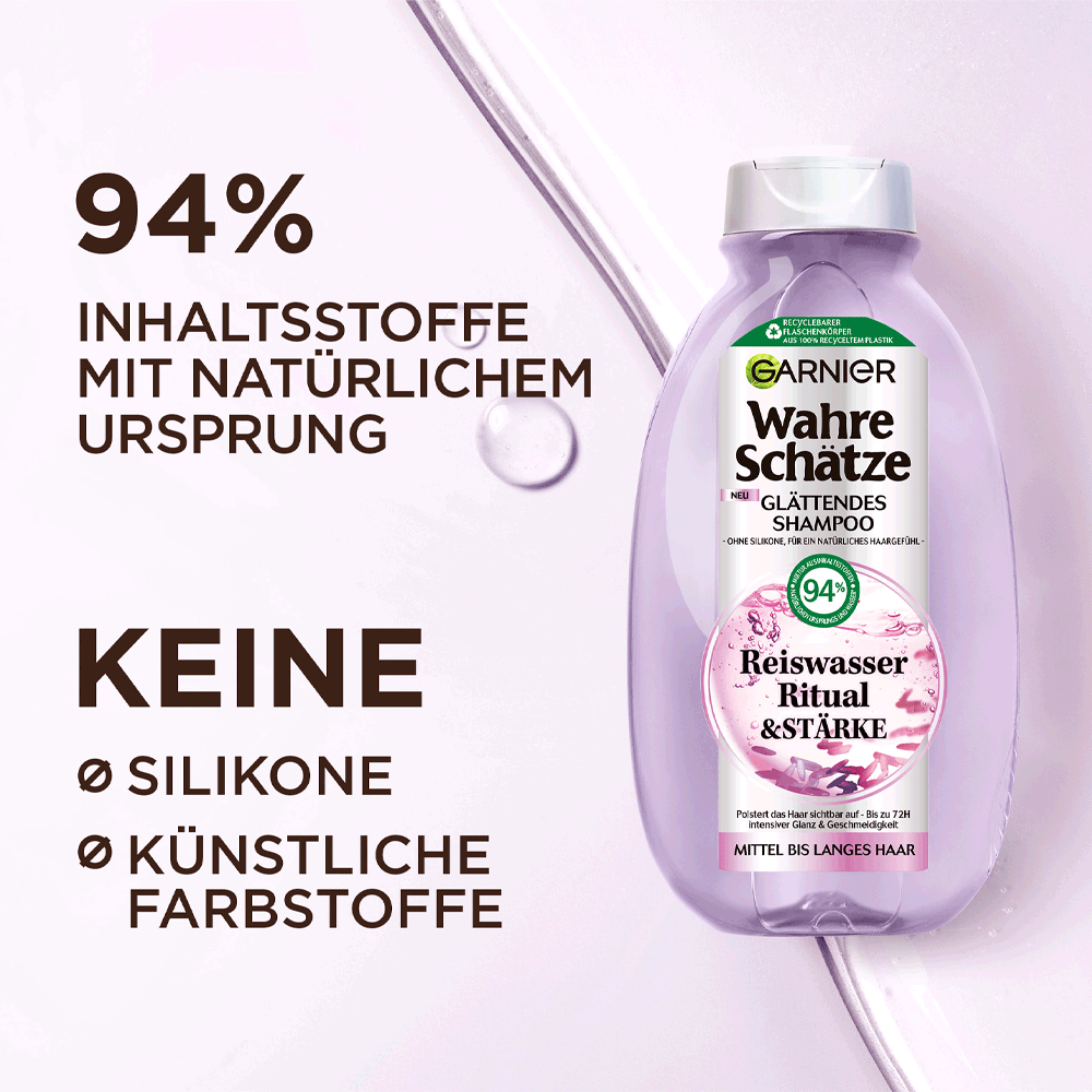 Bild: GARNIER Wahre Schätze Reiswasser Ritual Shampoo 