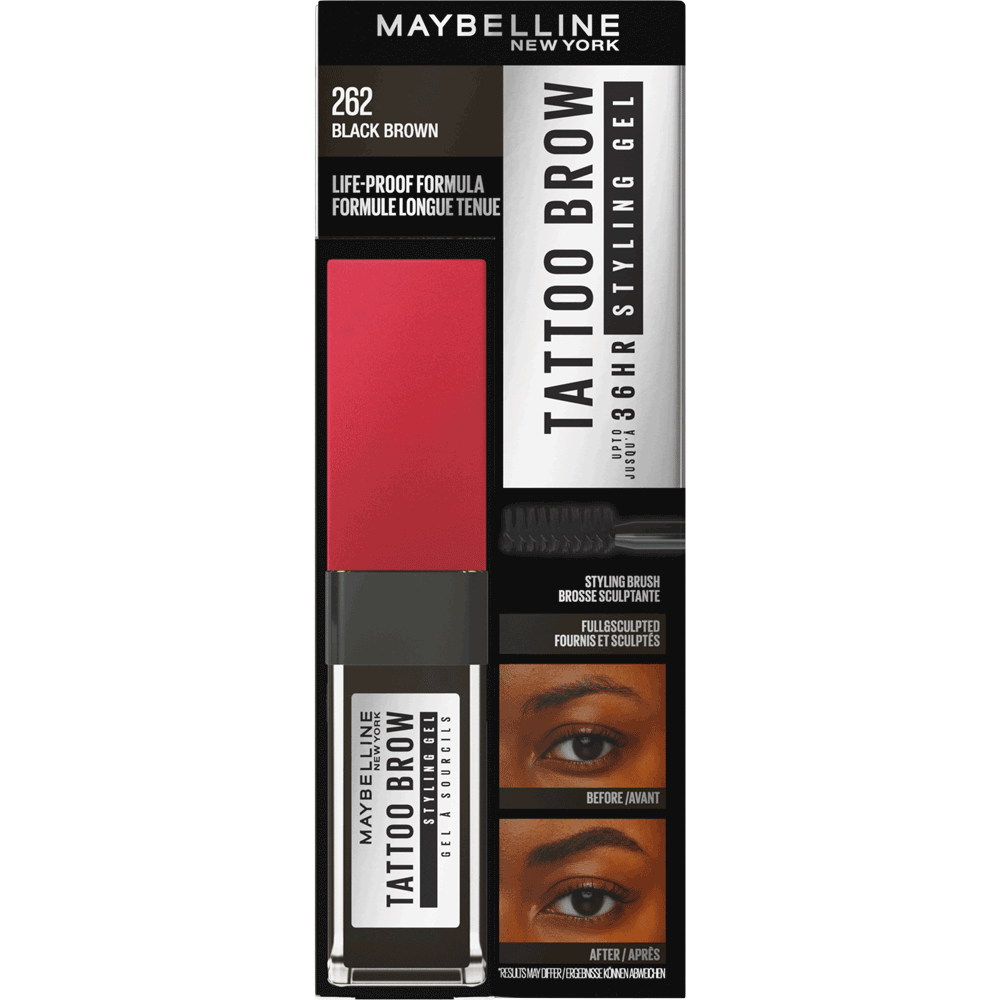 Bild: MAYBELLINE Tattoo Brow 36H Styling Gel black brown