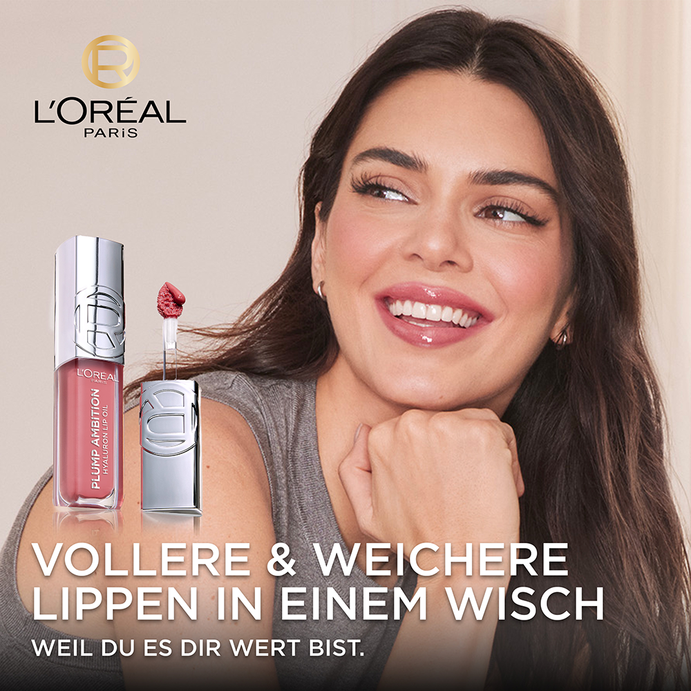 Bild: L'ORÉAL PARIS Plump Ambition Hyaluron Lip Oil Cristal Clear