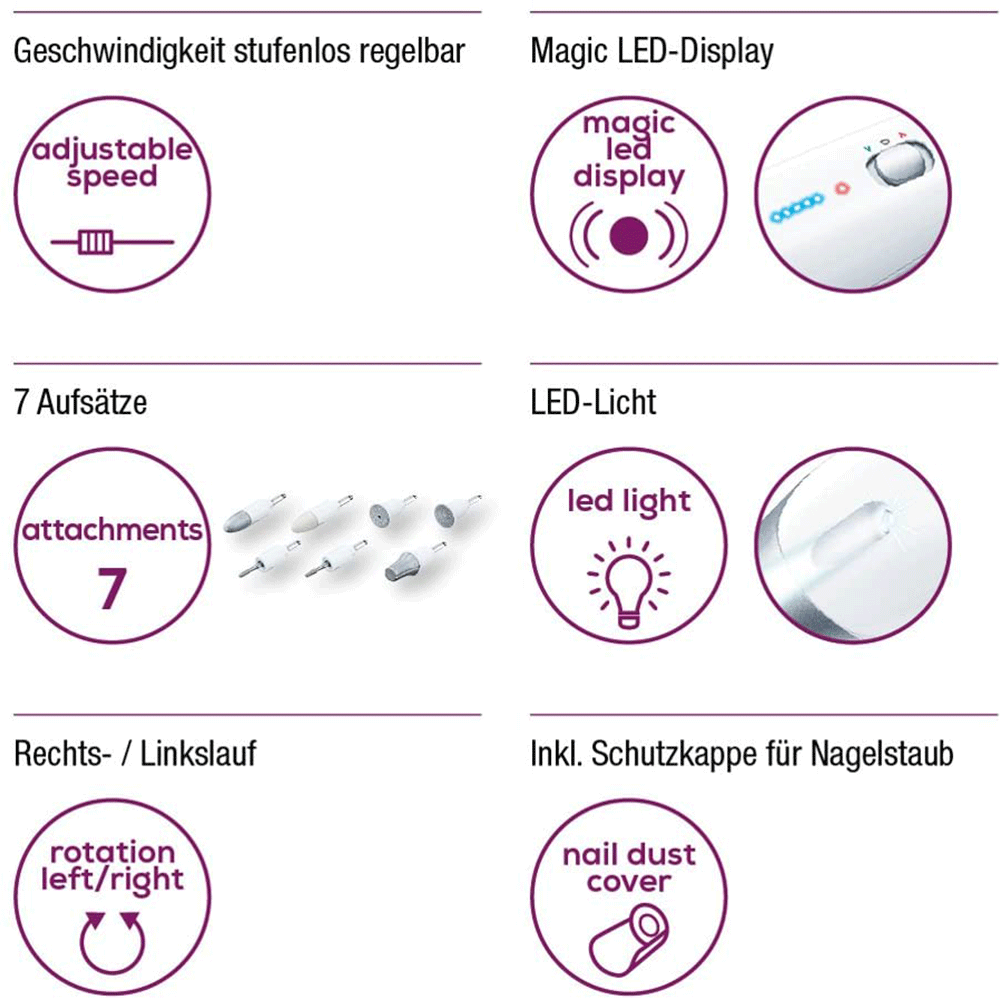 Bild: Beurer MP 42 Maniküre- und Pediküregerät 