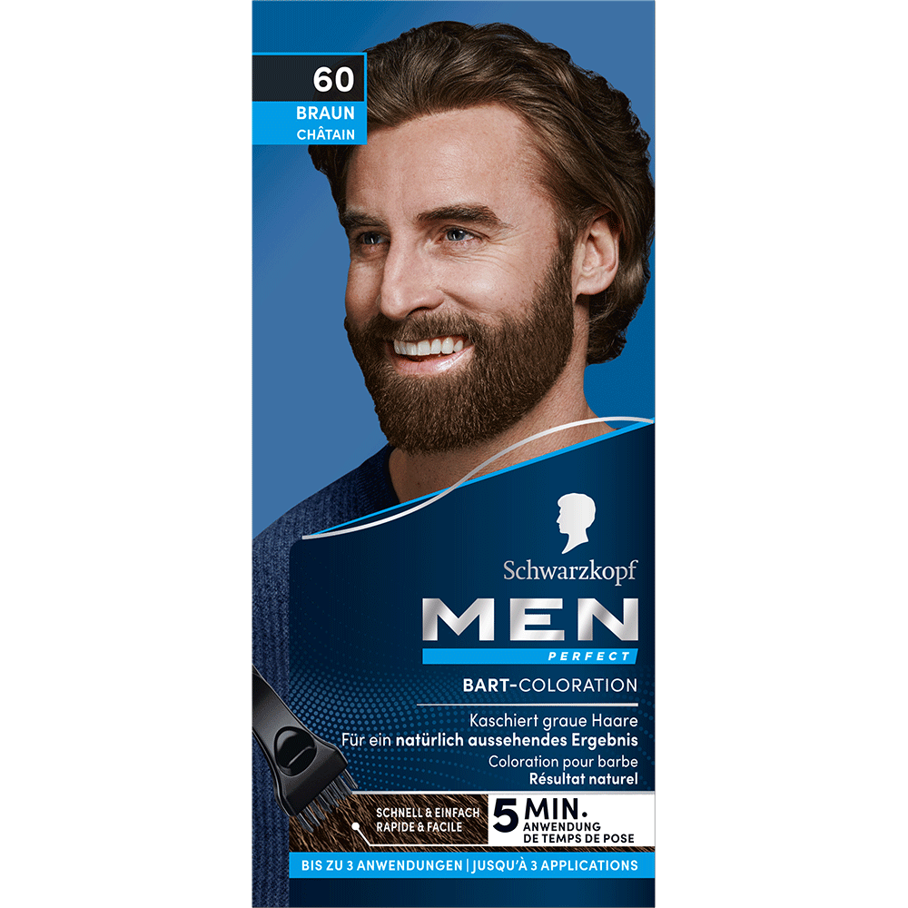 Bild: Schwarzkopf Men Perfect Bart-Coloration Braun