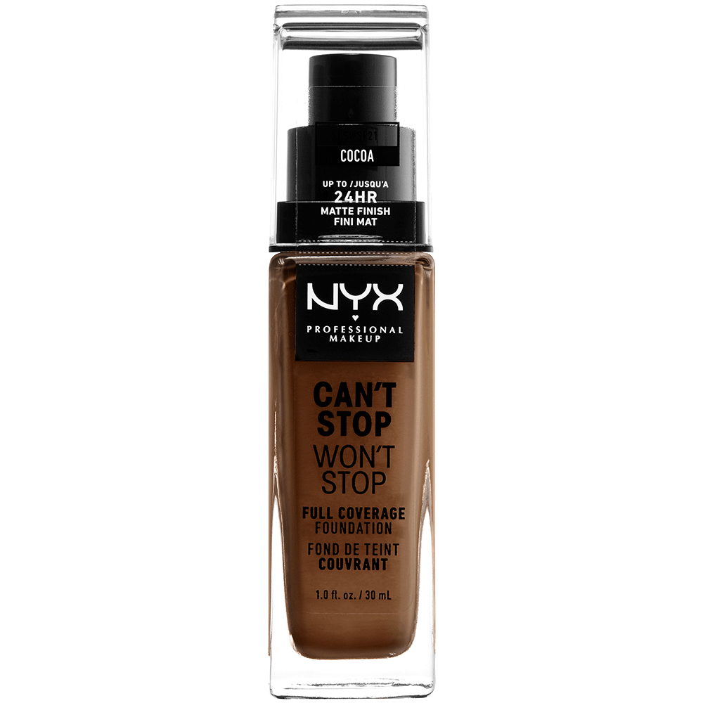 Bild: NYX Professional Make-up Can't Stop Won't Stop 24-Hour Foundation cocoa