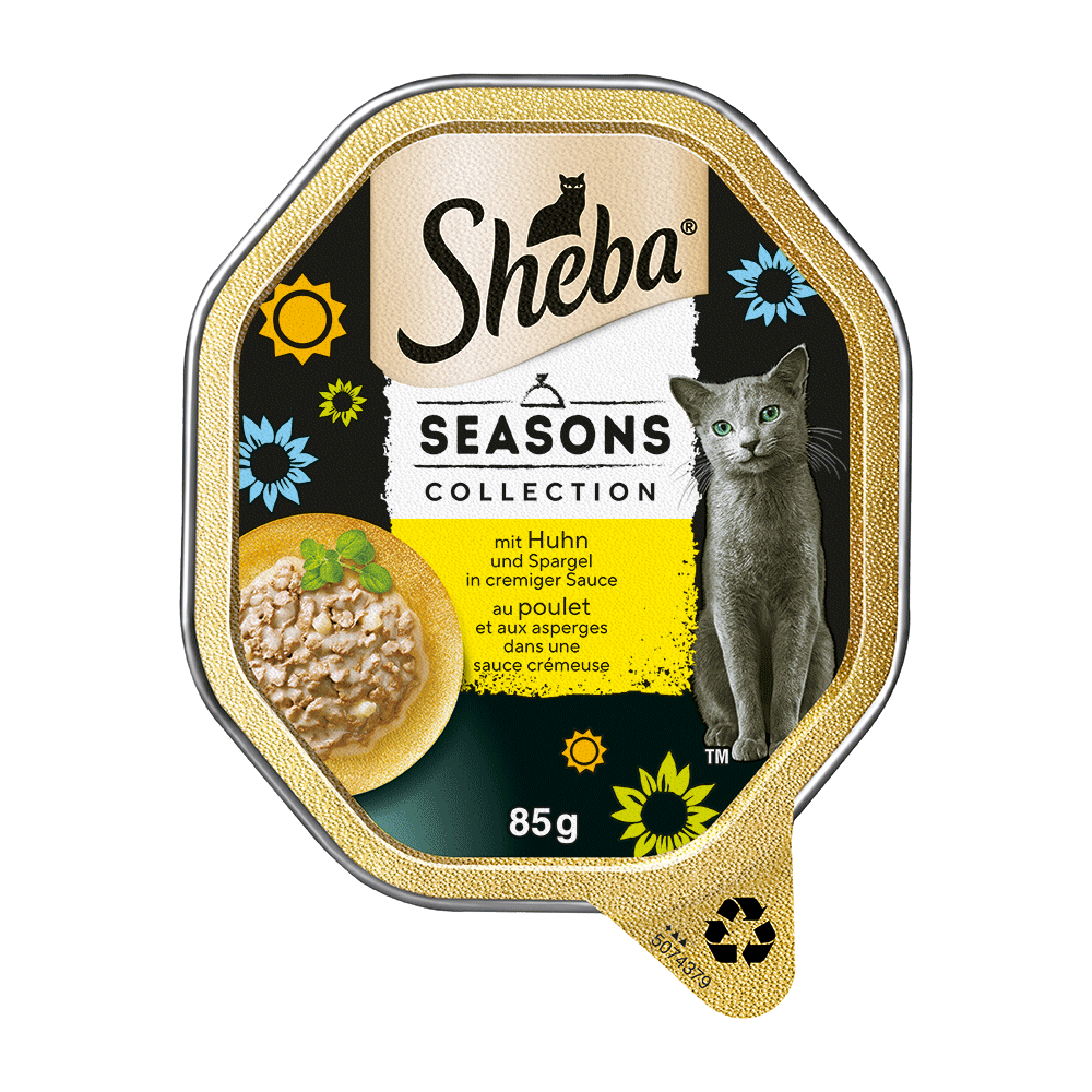 Bild: Sheba Seasons Collection mit Ente, Forelle, Lamm und Huhn 