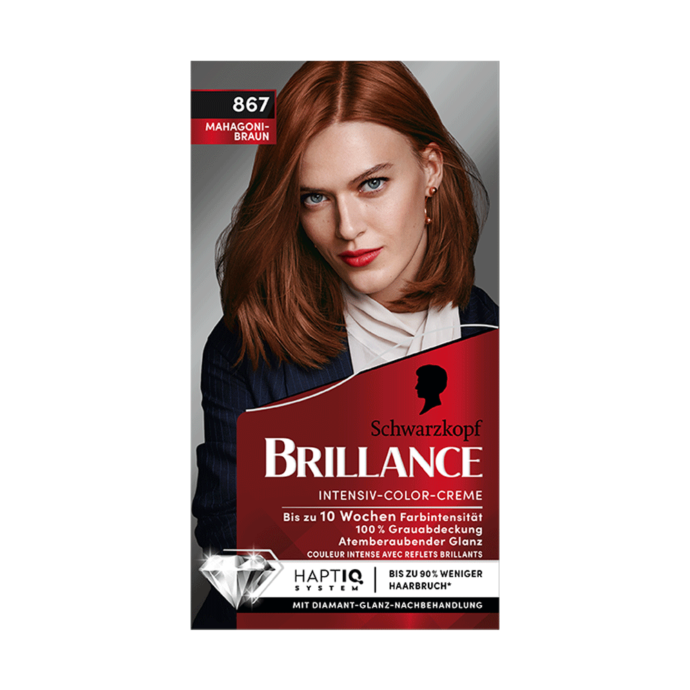 Bild: Schwarzkopf BRILLANCE Intensiv-Color-Creme mahagoni-braun