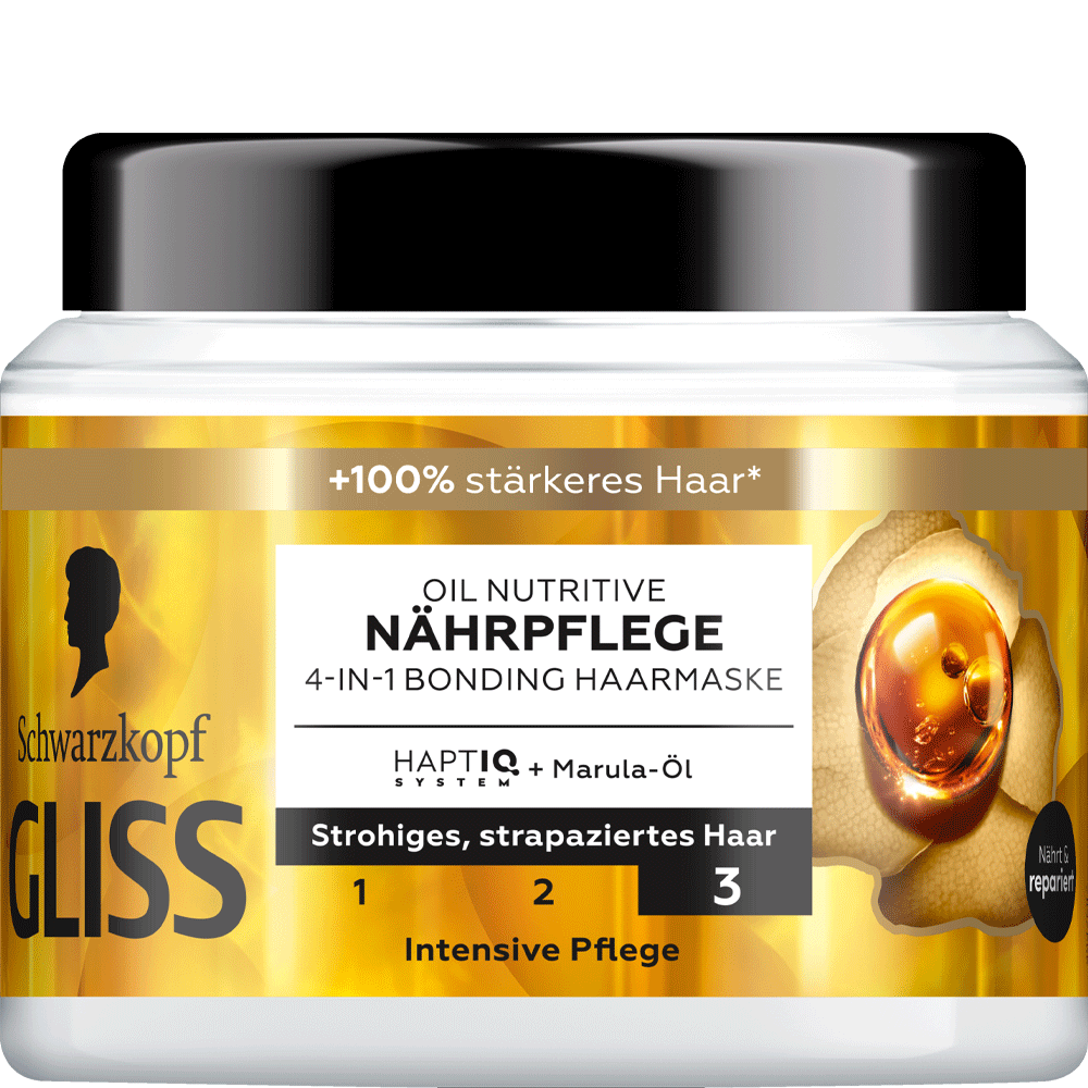 Bild: Schwarzkopf GLISS Oil Nutritive 4in1 Bonding Haarmaske 