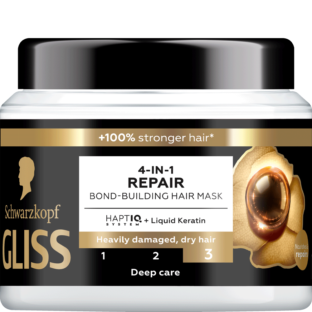 Bild: Schwarzkopf GLISS 4in1 Repair Bond Building Haarmaske 