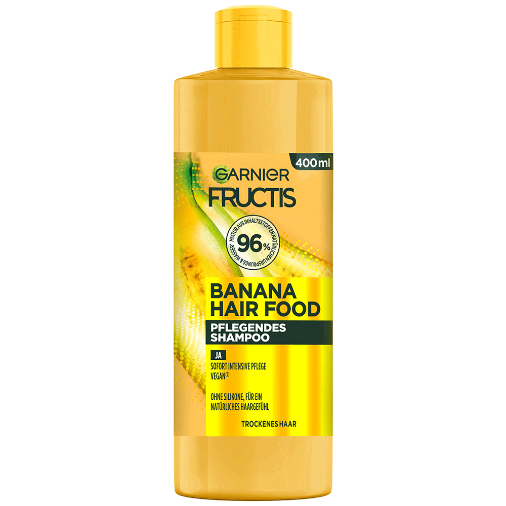 Bild: GARNIER FRUCTIS Banana Hair Food Pflegendes Shampoo 