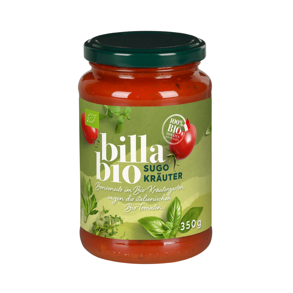 Bild: Billa Bio Sugo Kräuter 