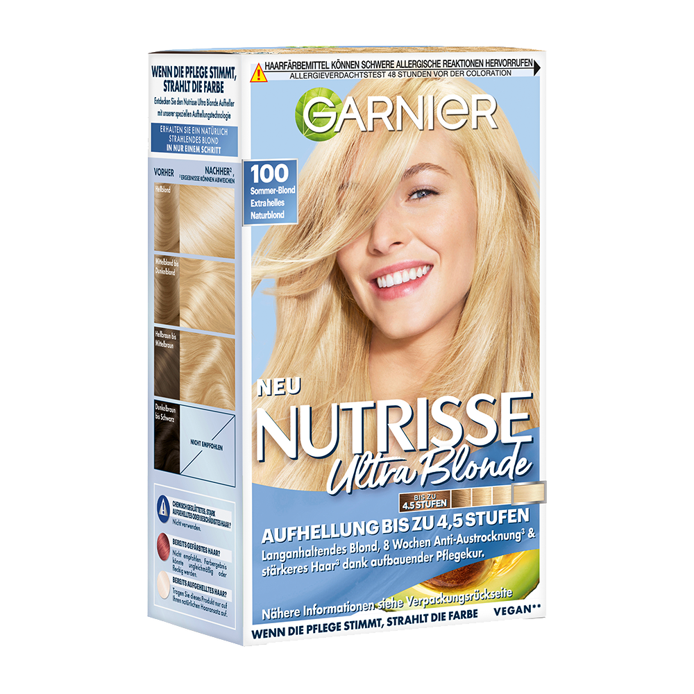 Bild: GARNIER Nutrisse Creme Coloration Extra Helles Naturblond