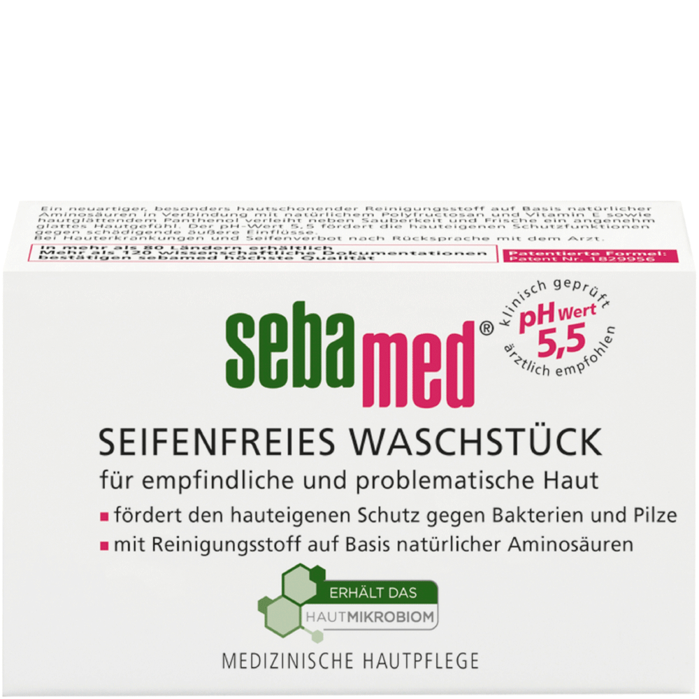 Bild: sebamed seifenfreies Waschstück 