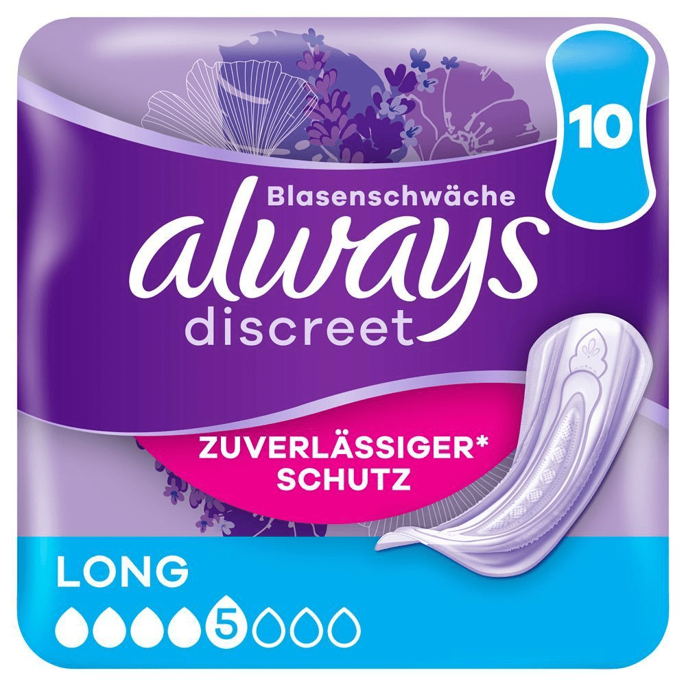 Bild: always Discreet Inkontinenzeinlagen Long 