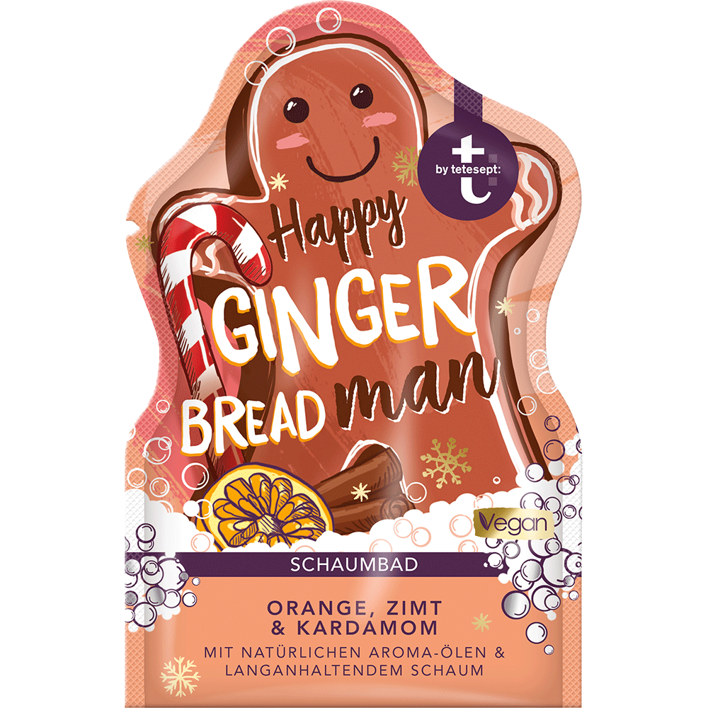 Bild: t: by tetesept Schaumbad Happy Ginger Breadman 