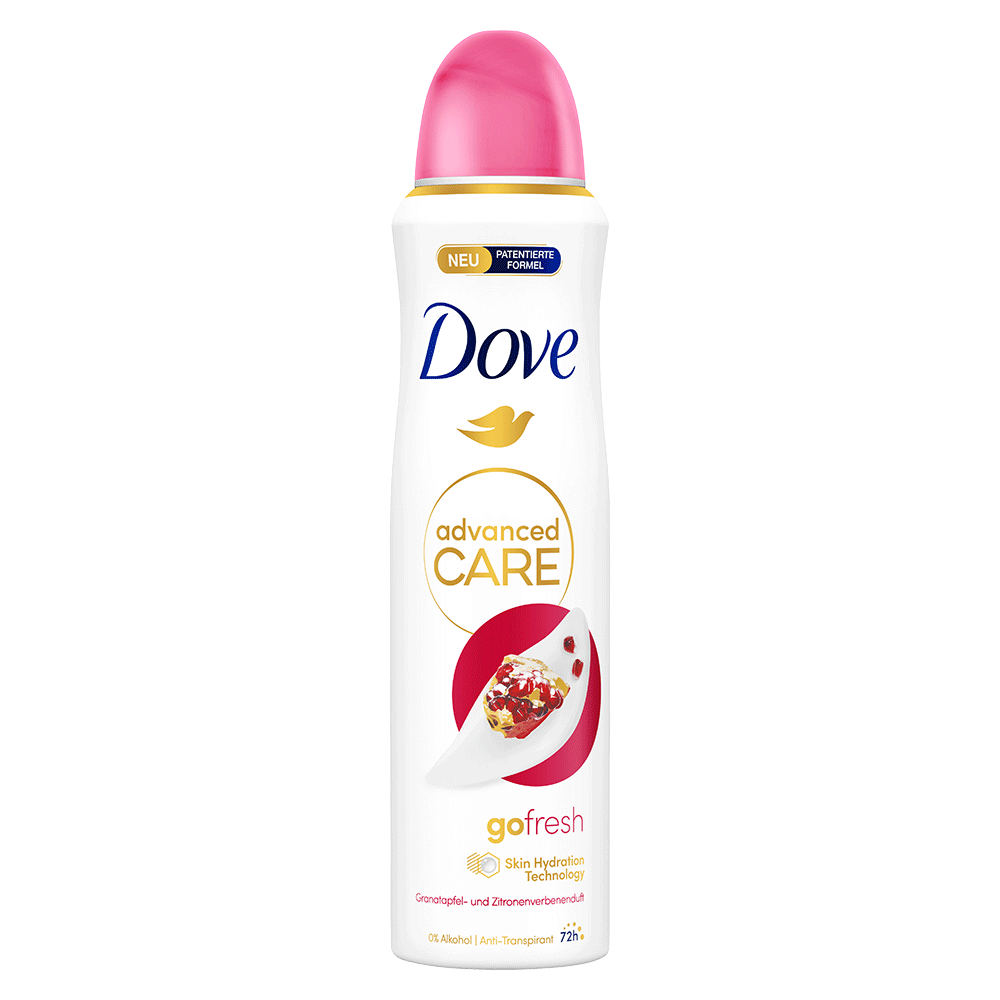 Bild: Dove Deo Spray Advanced Care gofresh Granatapfel 