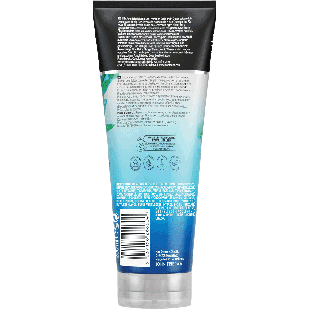 Bild: JOHN FRIEDA Deep Sea Hydration Feuchtigkeits-Shampoo 