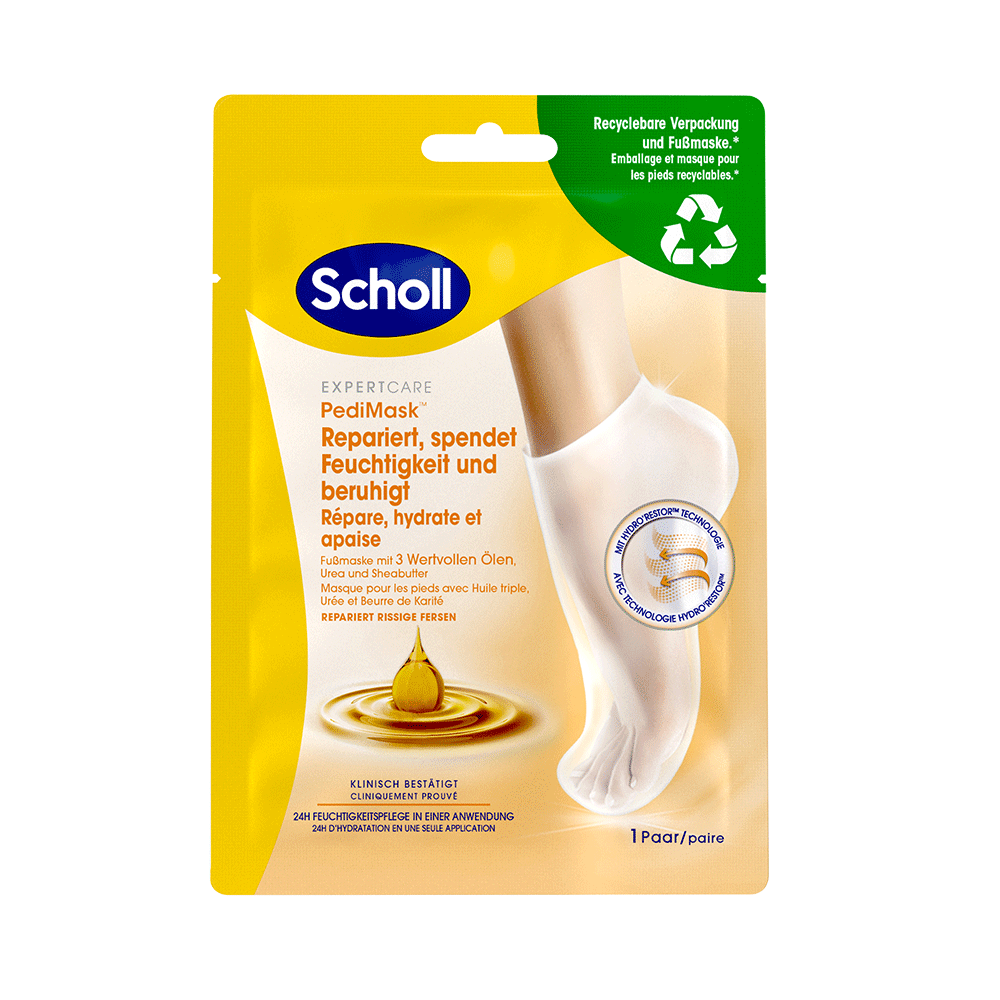 Bild: Scholl Fußmaske Urea und Sheabutter 