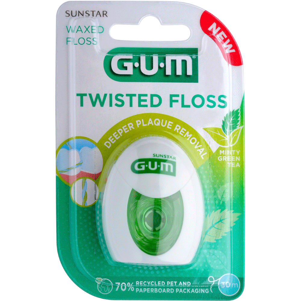 Bild: GUM Twisted Floss Zahnseide 