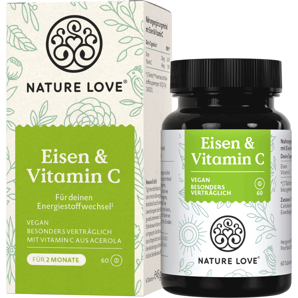 Bild: NATURE LOVE Eisen & Vitamin C 