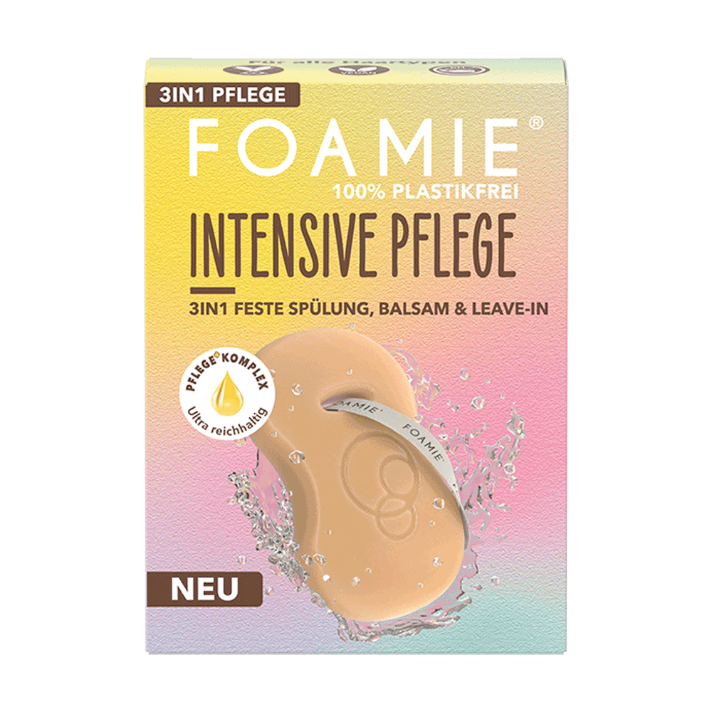 Bild: FOAMIE 3in1 Feste Spülung, Balsam & Leave-in 