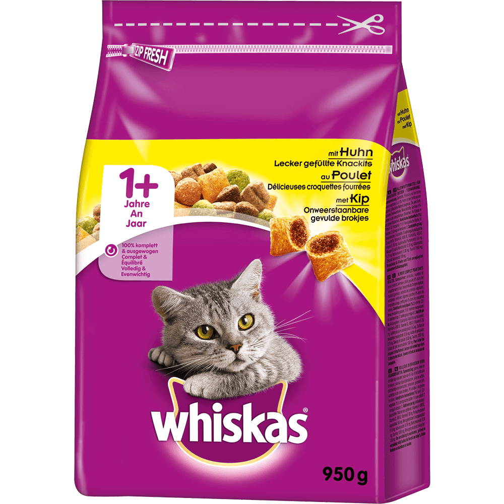 Bild: Whiskas Trockenfutter mit Huhn 