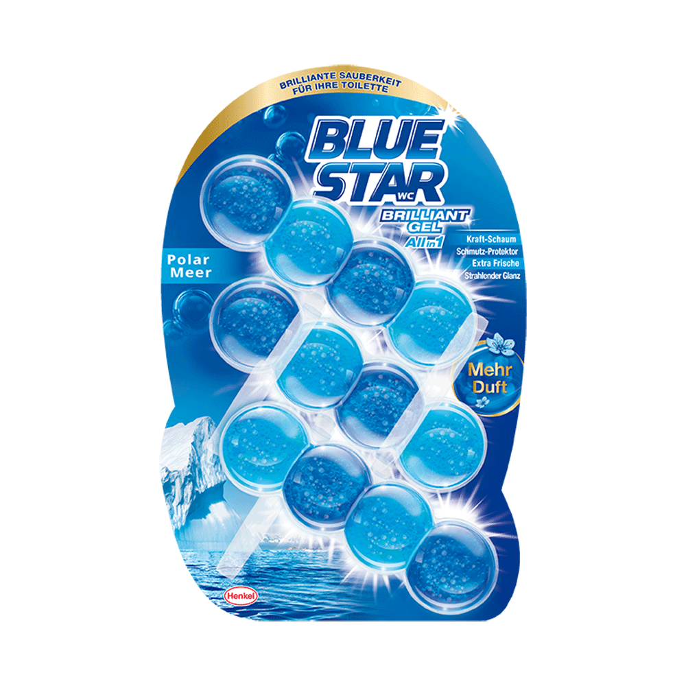 Bild: Blue Star WC-Steine Brilliant Gel Polar Meer 