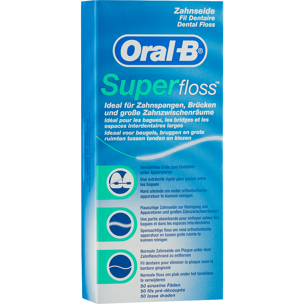 Bild: Oral-B Super-Floss Zahnseide 