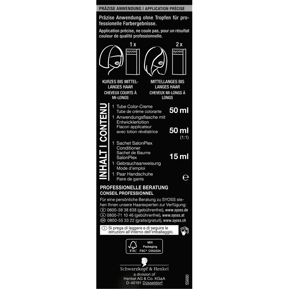 Bild: syoss dauerhafte Coloration dunkelblond