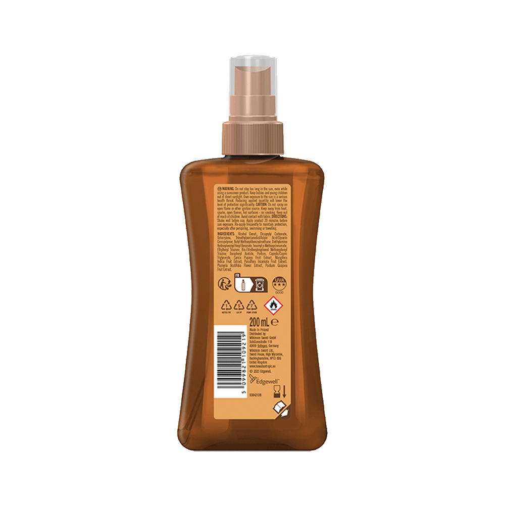 Bild: Hawaiian Tropic Glowing Protection Dry Spray Oil Mist LSF 30 