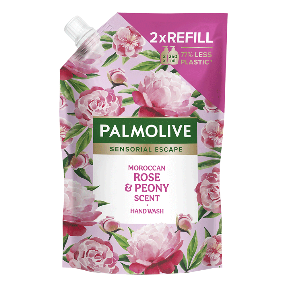 Bild: Palmolive Sensorial Escape Flüssigseife Rose and Peony Nachfüllung 