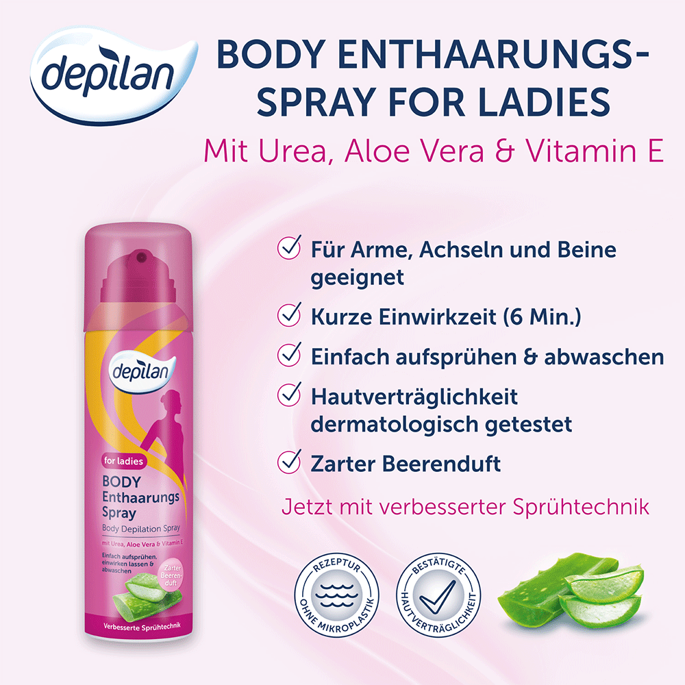 Bild: depilan Body Enthaarungsspray 