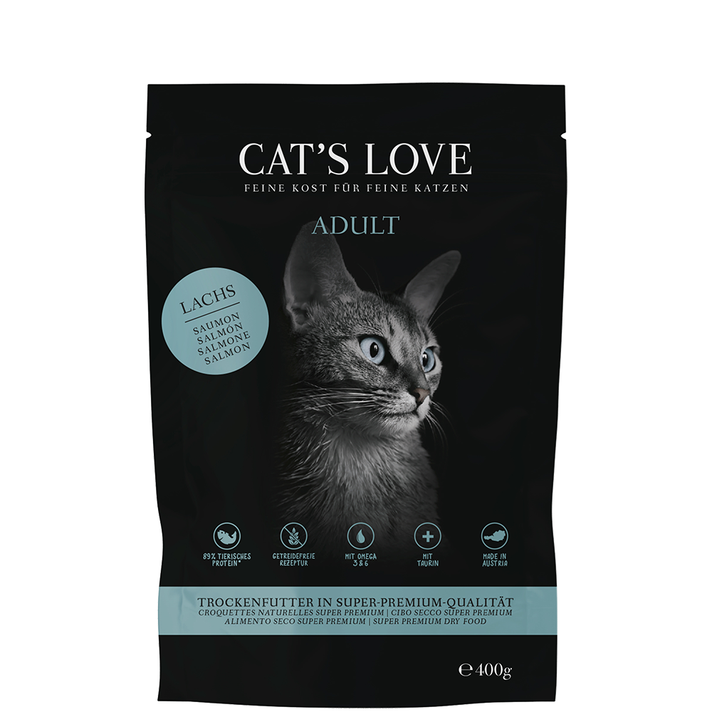 Bild: CAT'S LOVE Adult Trockenfutter Lachs 