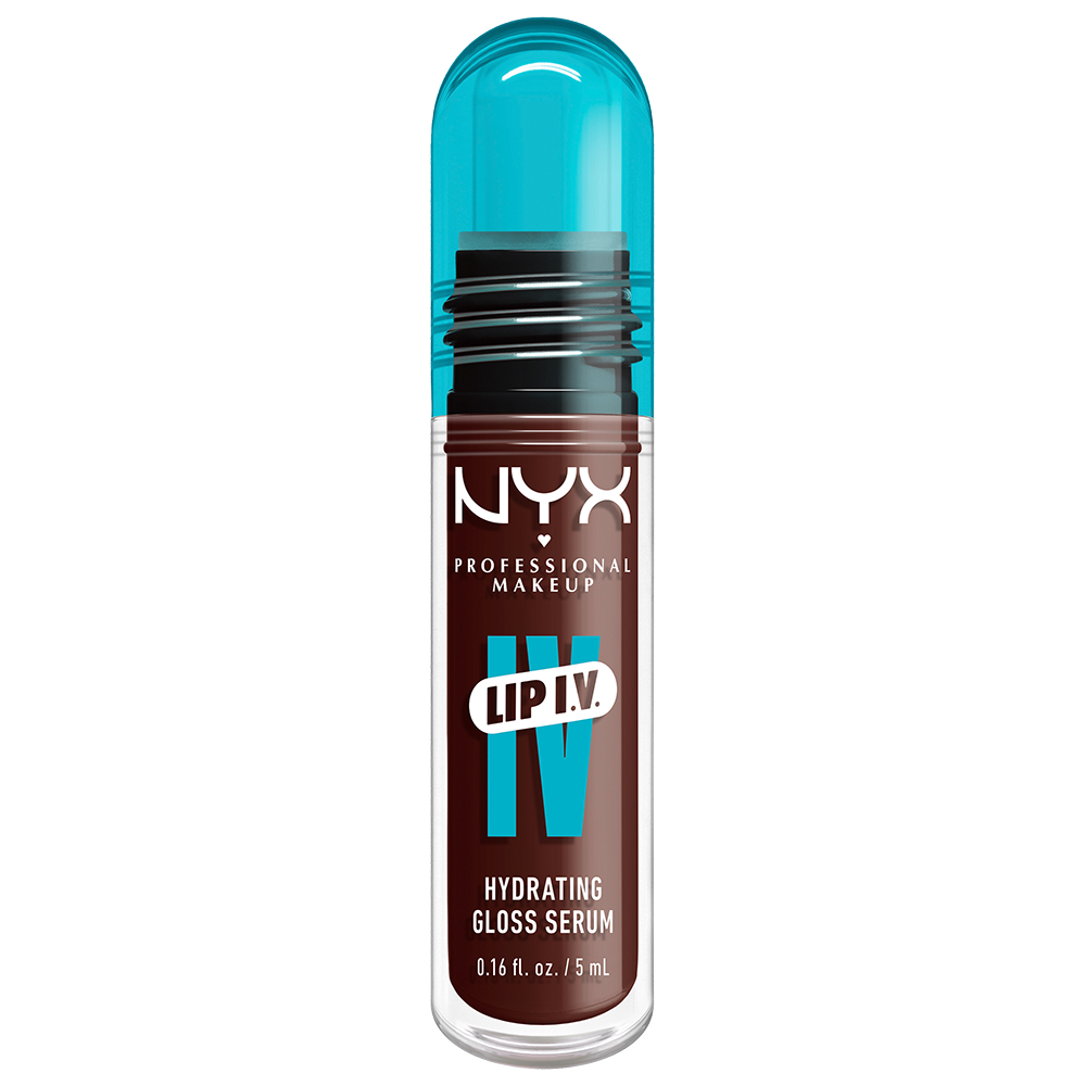 Bild: NYX Professional Make-up Lip IV Gloss Serum feuchtigkeitsspendender Lipgloss Mocha Me Wet