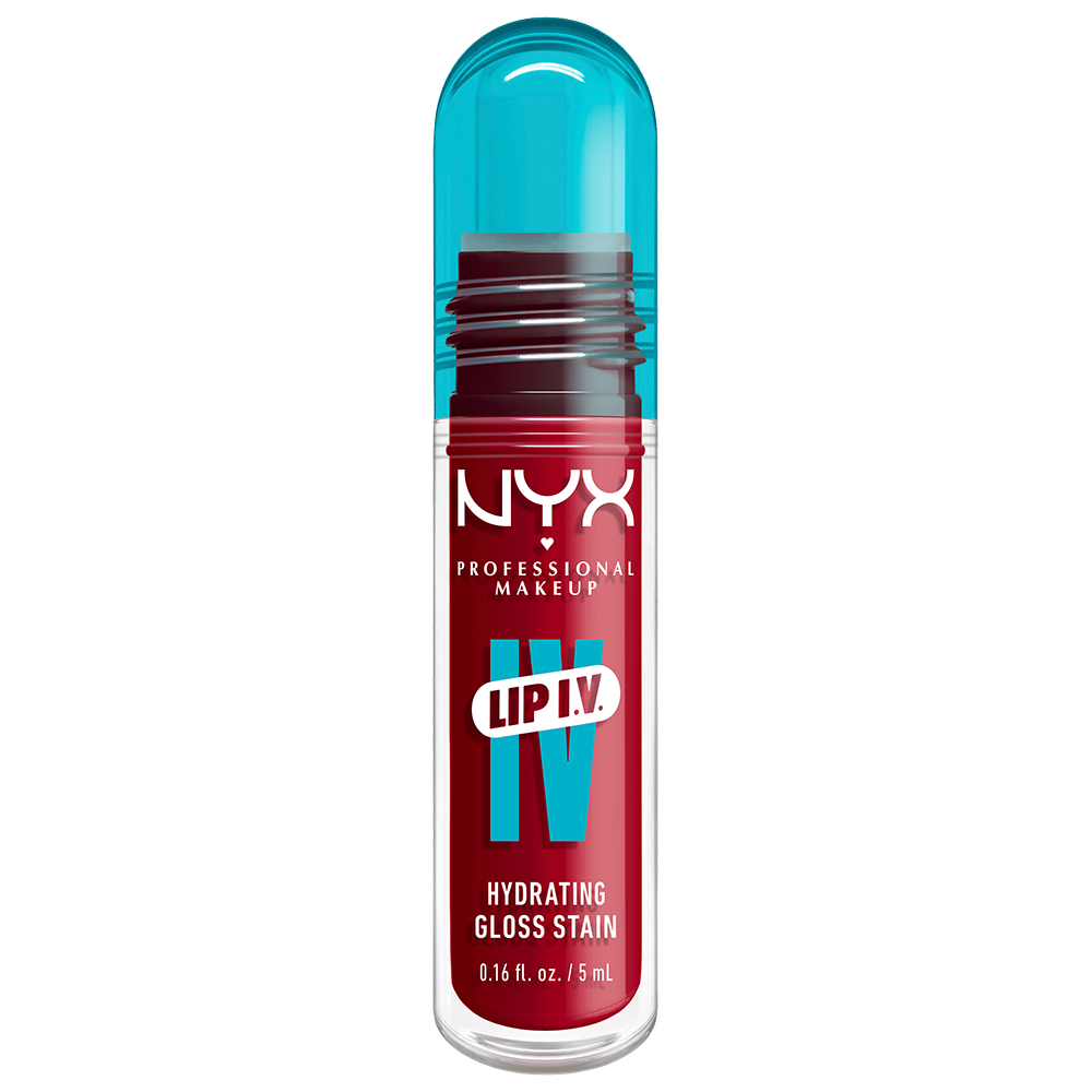 Bild: NYX Professional Make-up Lip IV Gloss Serum feuchtigkeitsspendender Lipgloss Red-y. Set. Wet!