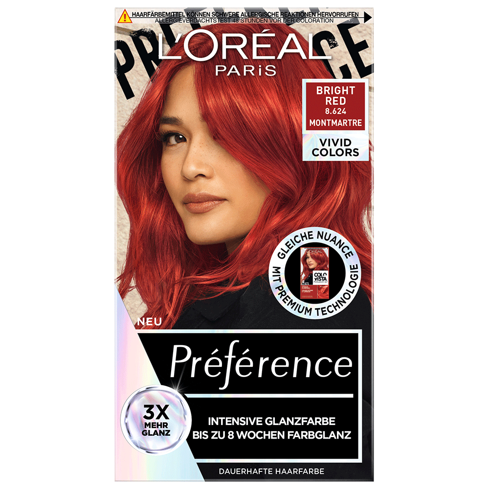 Bild: L'ORÉAL PARIS Préférence Haarfarbe Bright Red