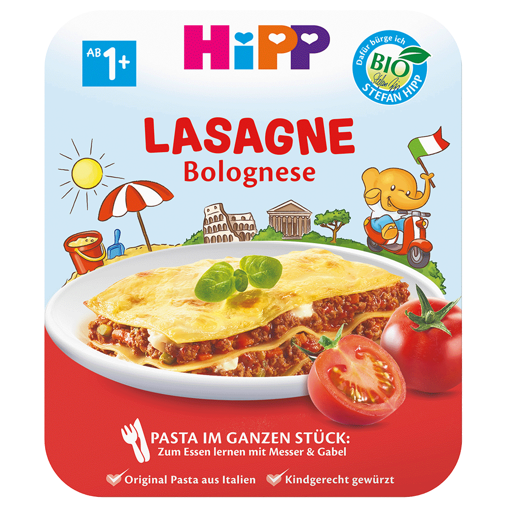 Bild: HiPP Lasagne Bolognese 